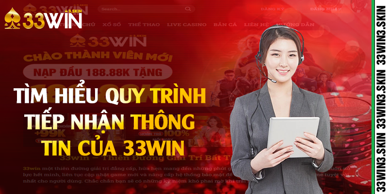 Tìm hiểu quy trình tiếp nhận thông tin của 33win 